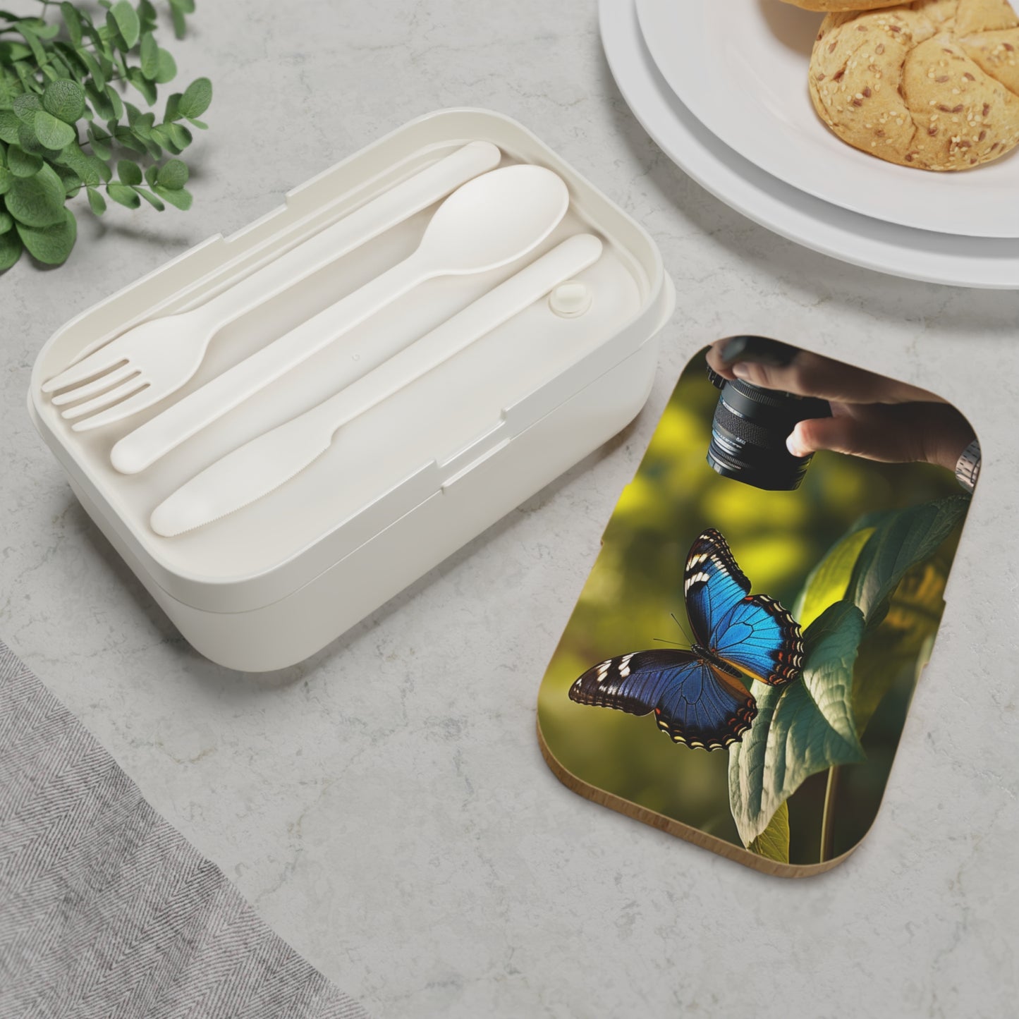Bento Lunch Box Jungle Butterfly 3