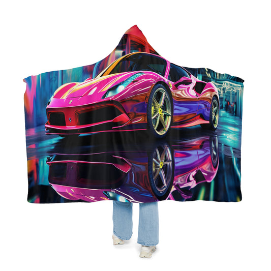 Snuggle Hooded Blanket Pink Macro Ferrari 4