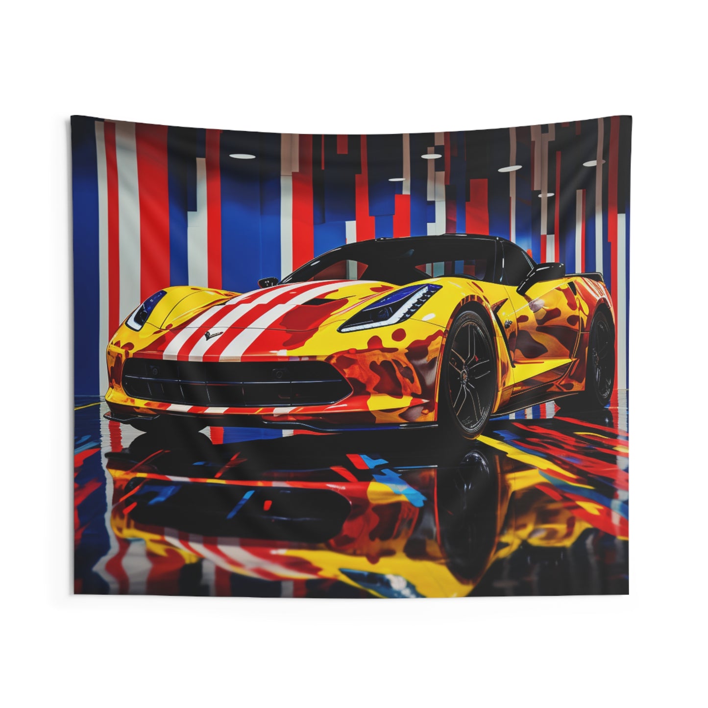 Indoor Wall Tapestries Macro Flag Ferrari 4