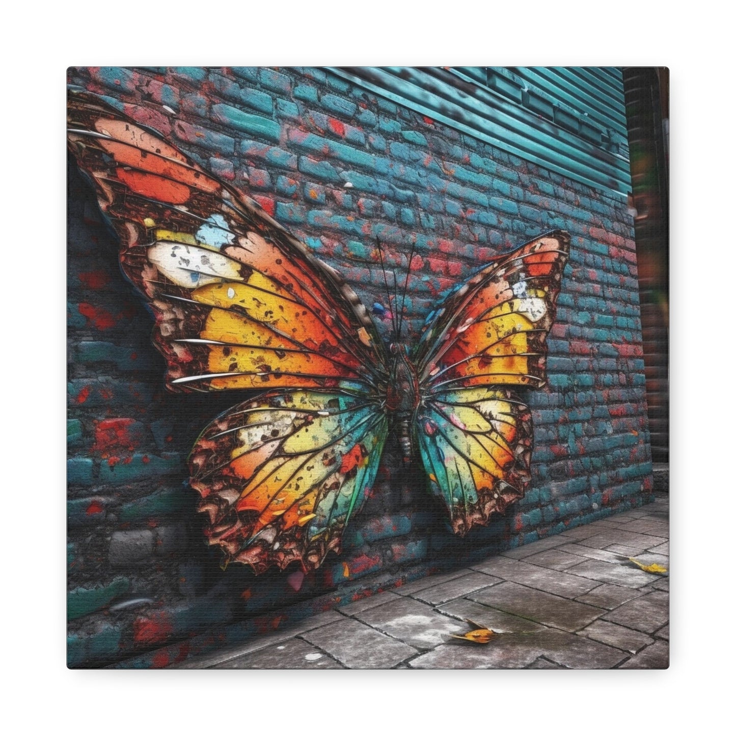 Canvas Gallery Wraps Liquid Street Butterfly 2