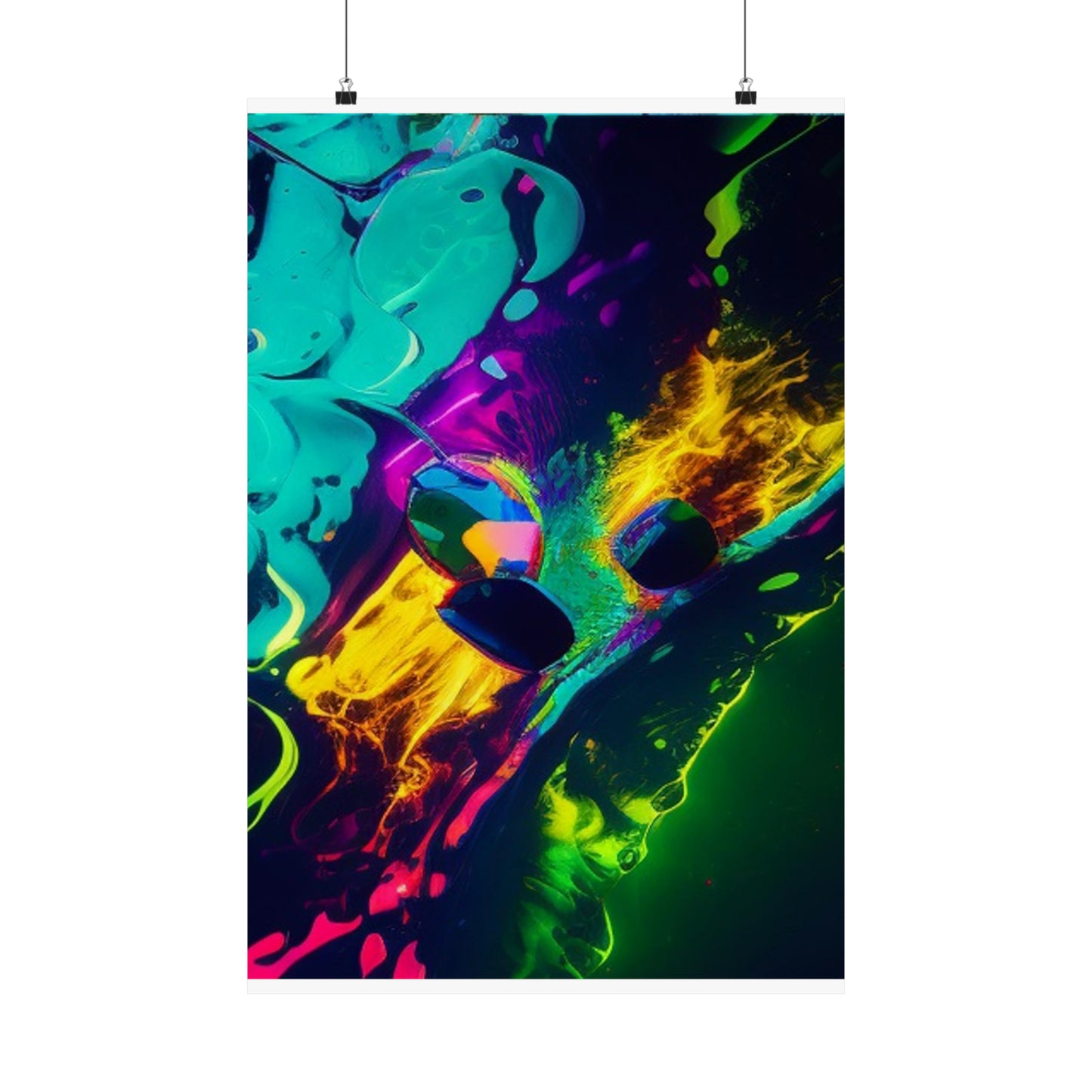 Premium Matte Vertical Posters Florescent Glow 4