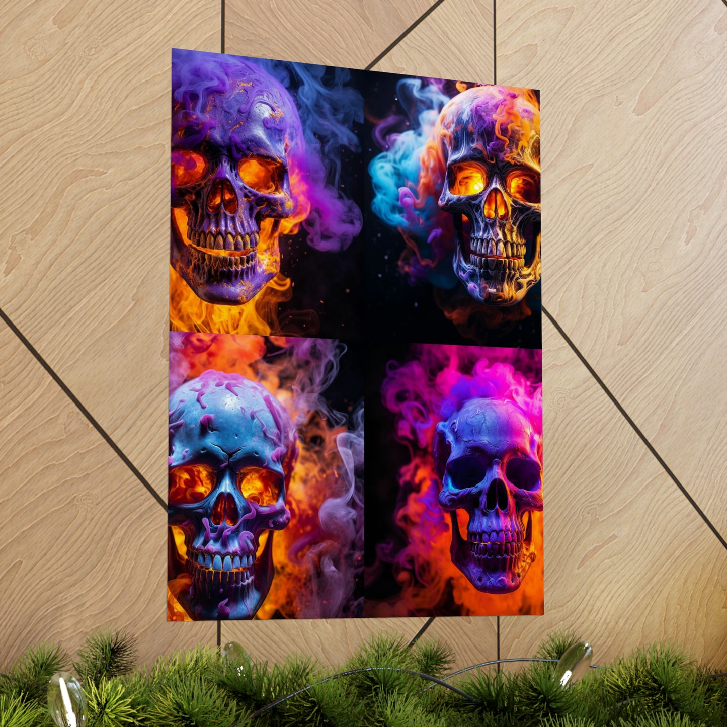 Premium Matte Vertical Posters Macro Skull 5