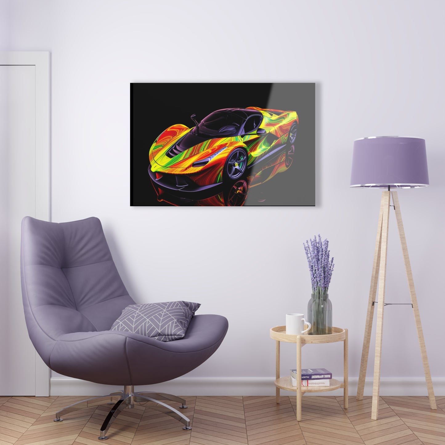 Acrylic Prints Ferrari Neon 4