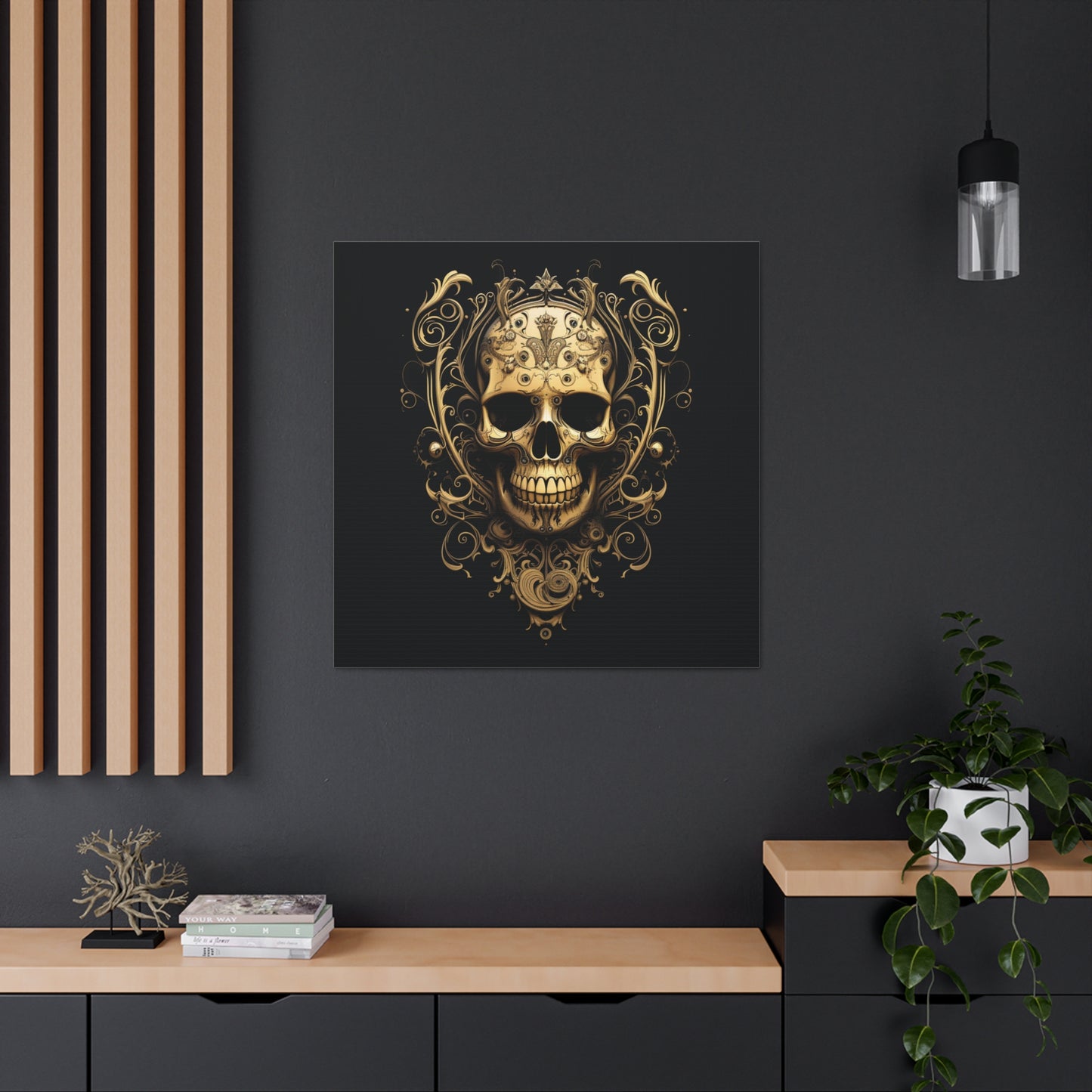 Canvas Gallery Wraps Skull Treble Clef 3