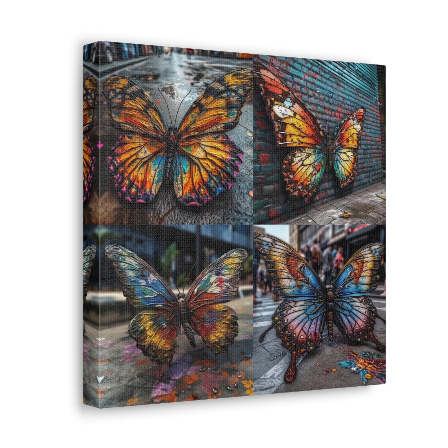 Canvas Gallery Wraps Liquid Street Butterfly 5