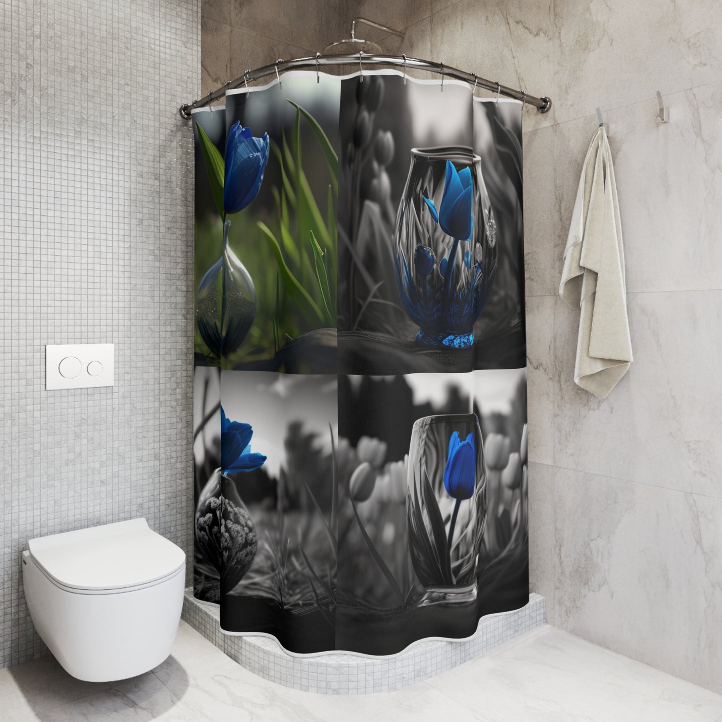 Polyester Shower Curtain Tulip 5