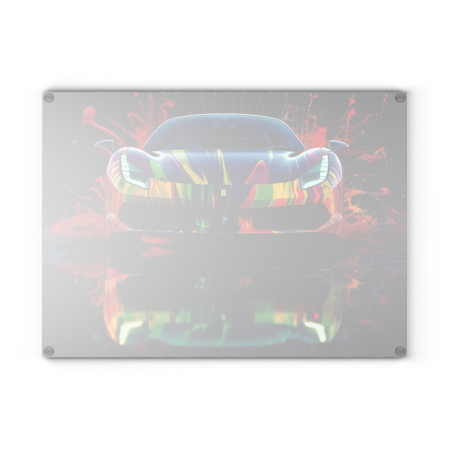 Glass Cutting Board Ferrari Fusion Water 1