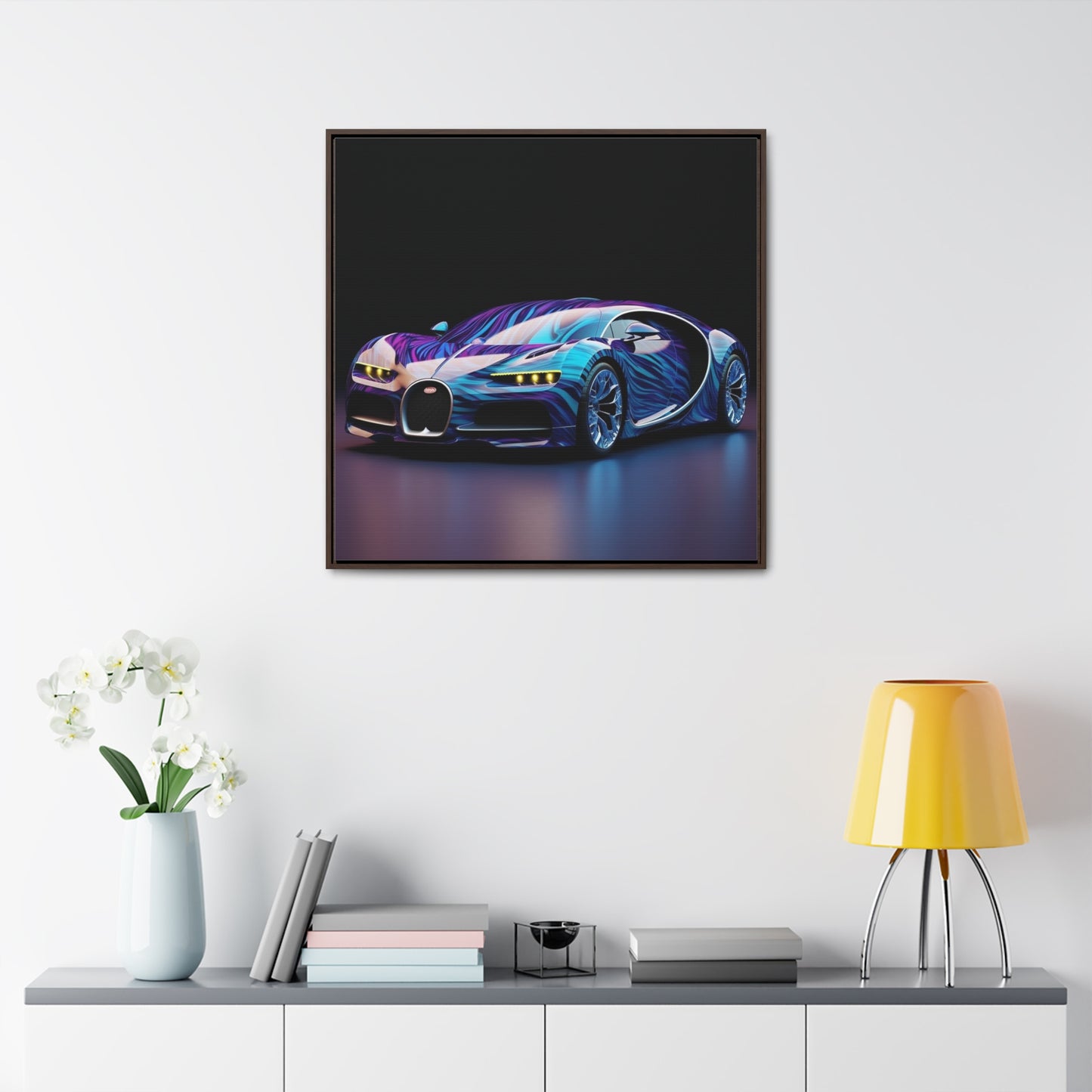 Gallery Canvas Wraps, Square Frame Bugatti Abstract Flair 3