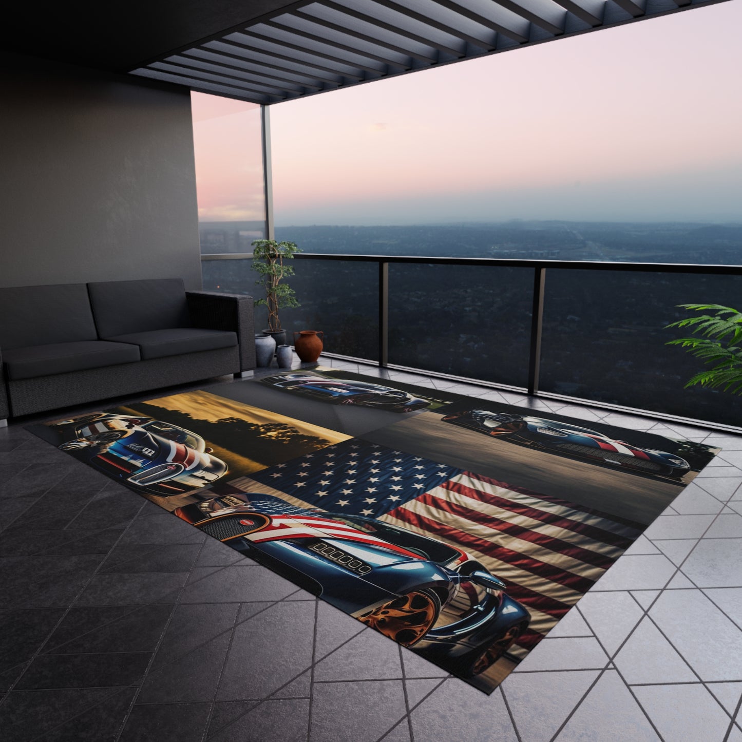 Outdoor Rug  Bugatti Flag American 5