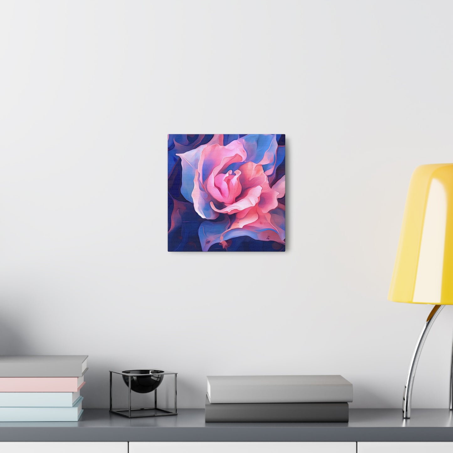 Canvas Gallery Wraps Pink & Blue Tulip Rose 1