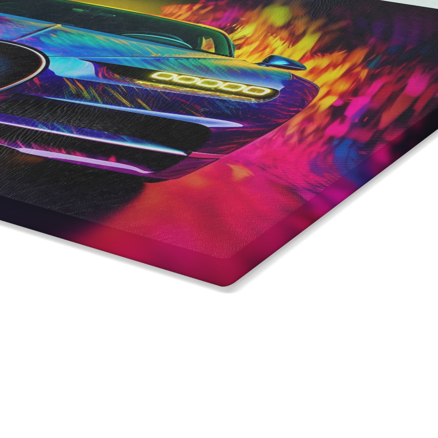 Glass Cutting Board Florescent Bugatti Flair 3