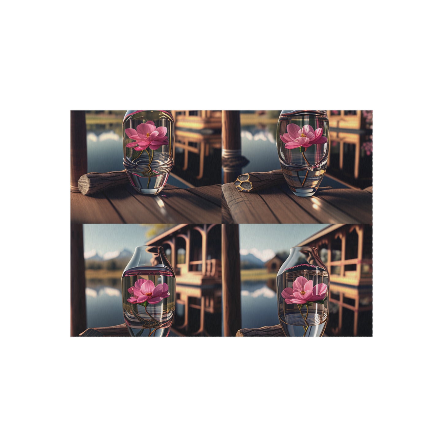 Outdoor Rug  Pink Magnolia 5