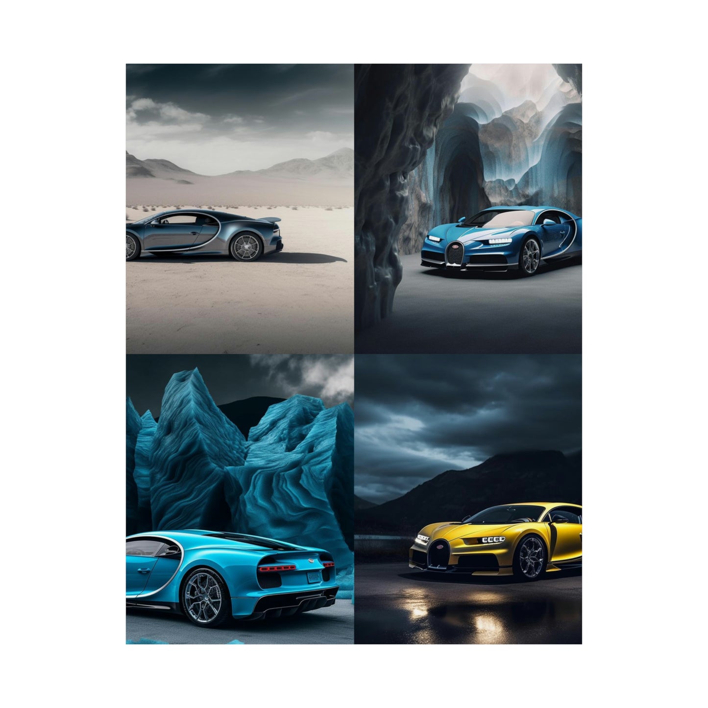 Premium Matte Vertical Posters Bugatti Real Look 5