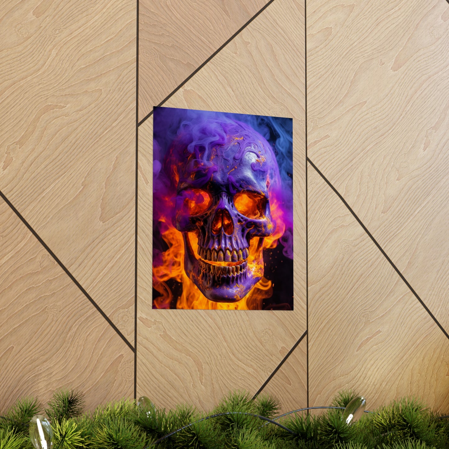 Premium Matte Vertical Posters Macro Skull 1