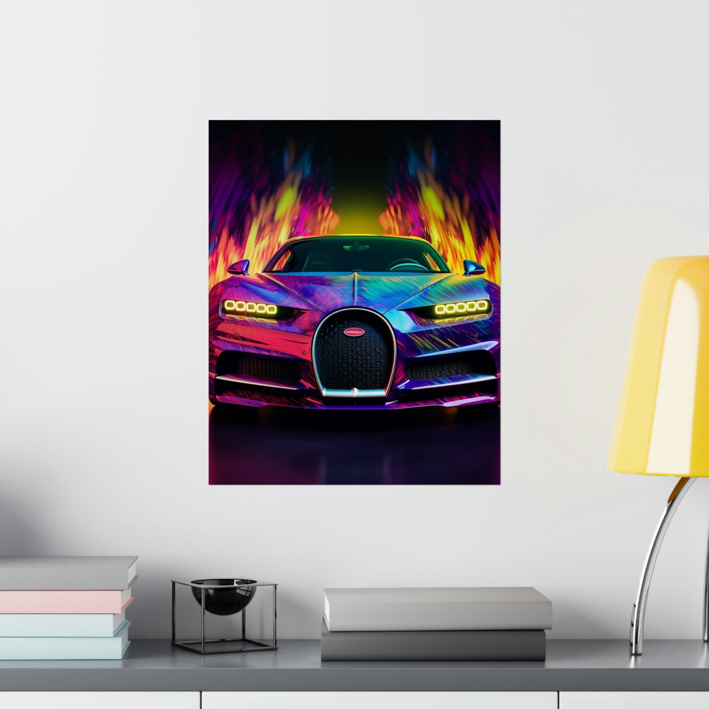 Premium Matte Vertical Posters Florescent Bugatti Flair 3