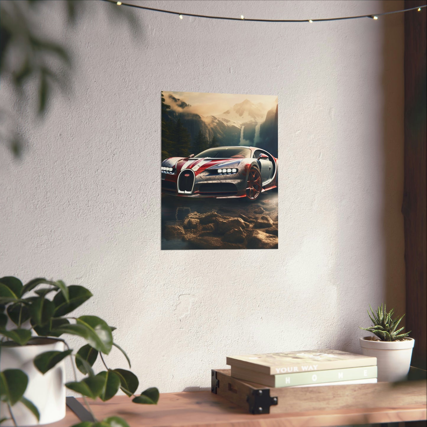 Premium Matte Vertical Posters Bugatti Waterfall 4