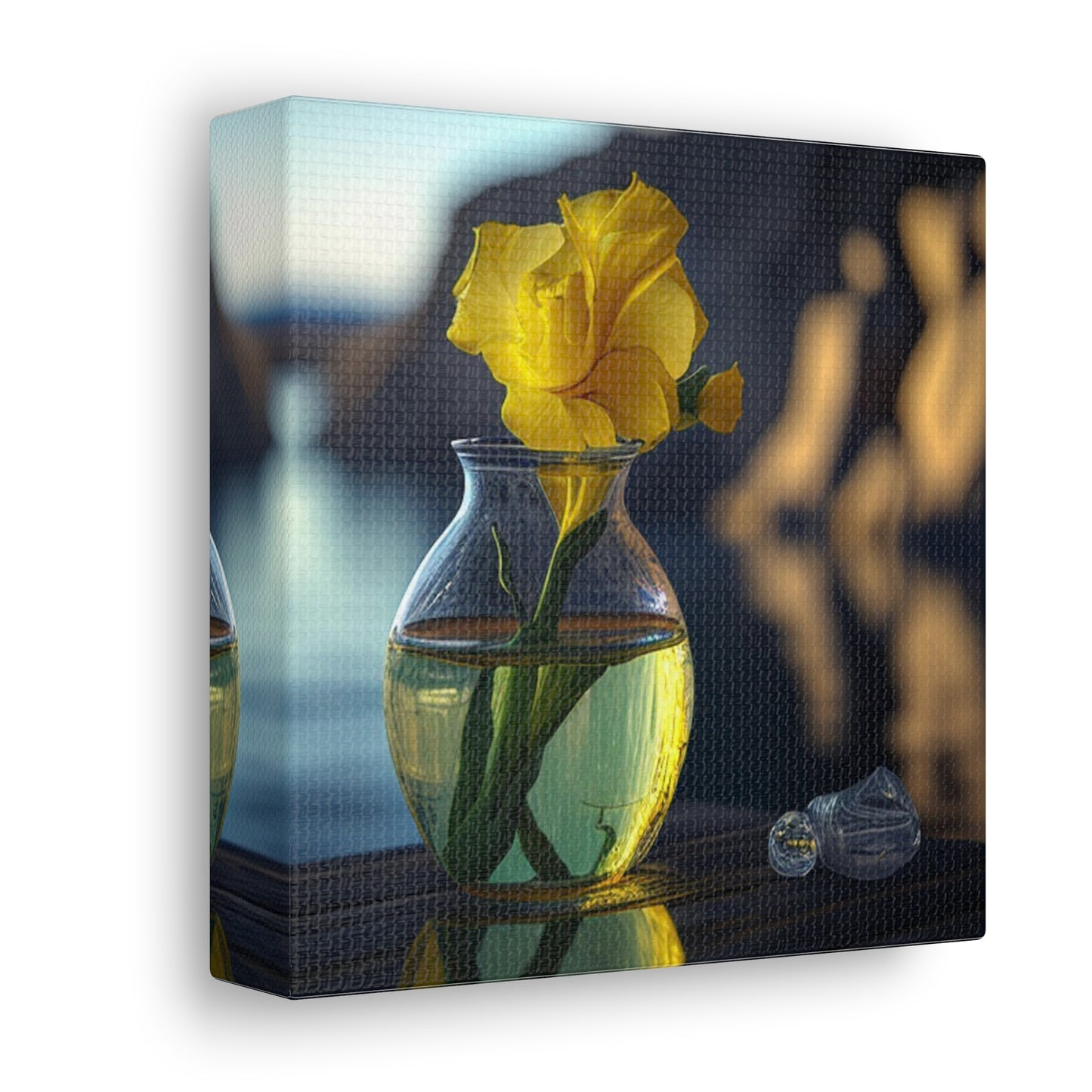 Canvas Gallery Wraps Yellow Gladiolus glass 3