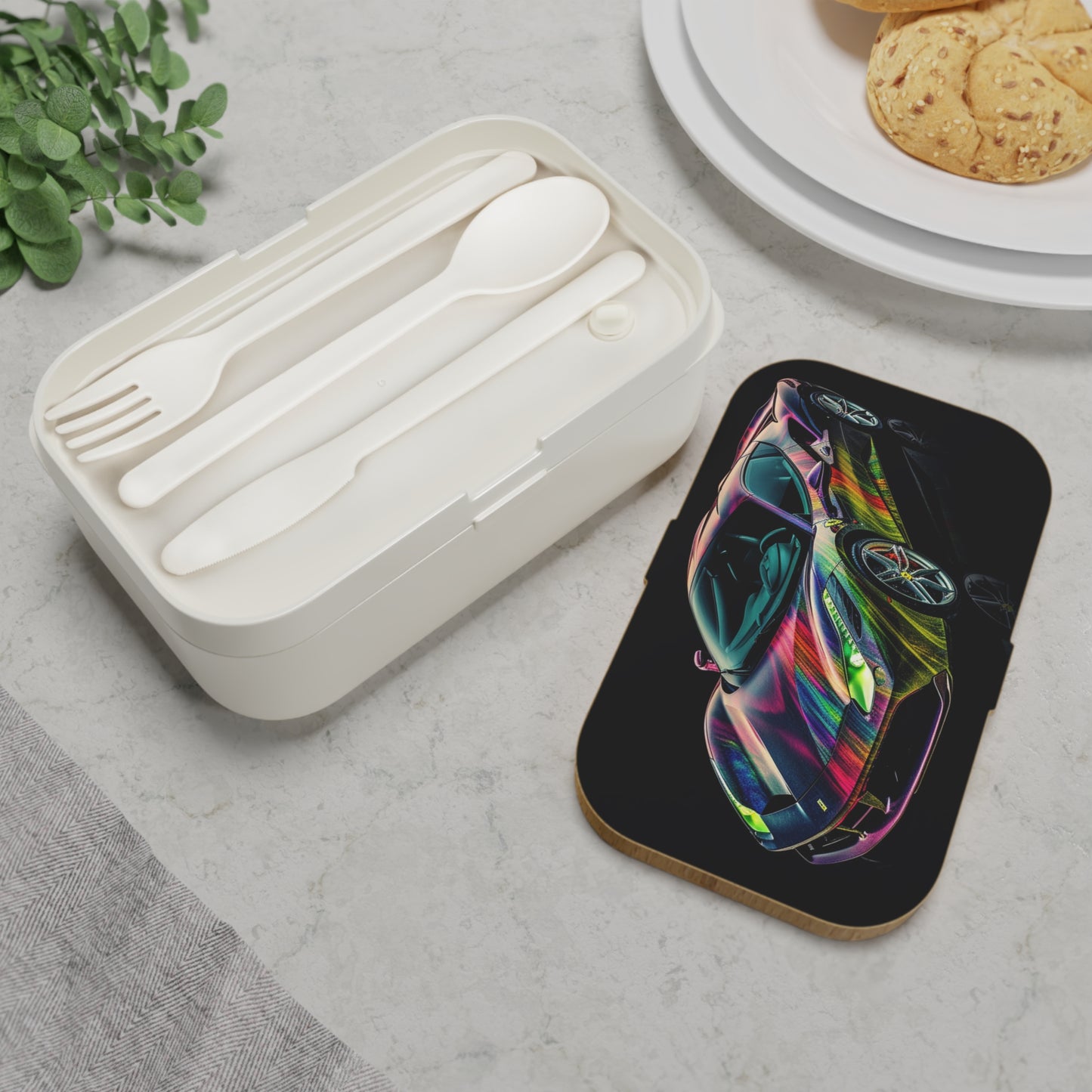 Bento Lunch Box Ferrari Color 3
