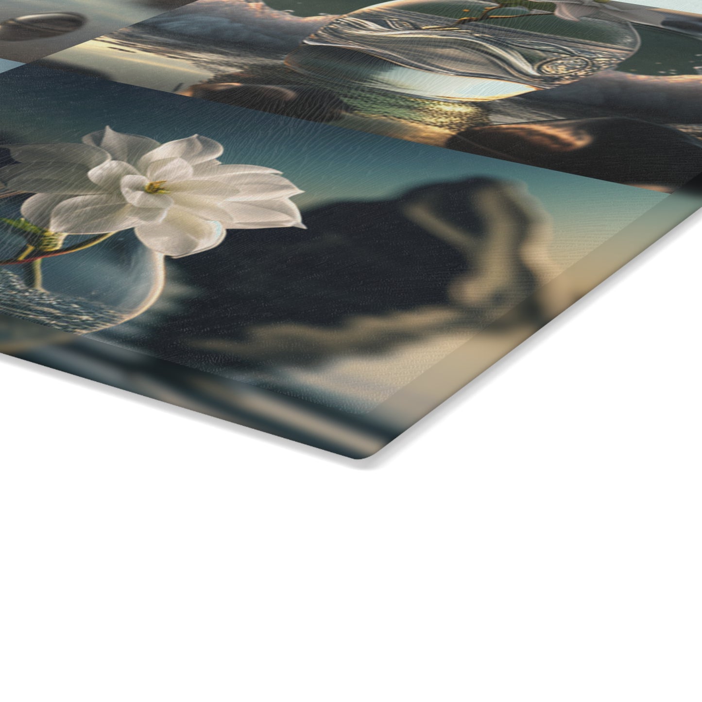 Glass Cutting Board Jasmine glass vase 5