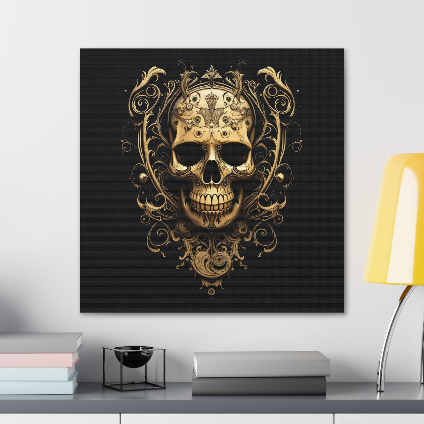 Canvas Gallery Wraps Skull Treble Clef 3