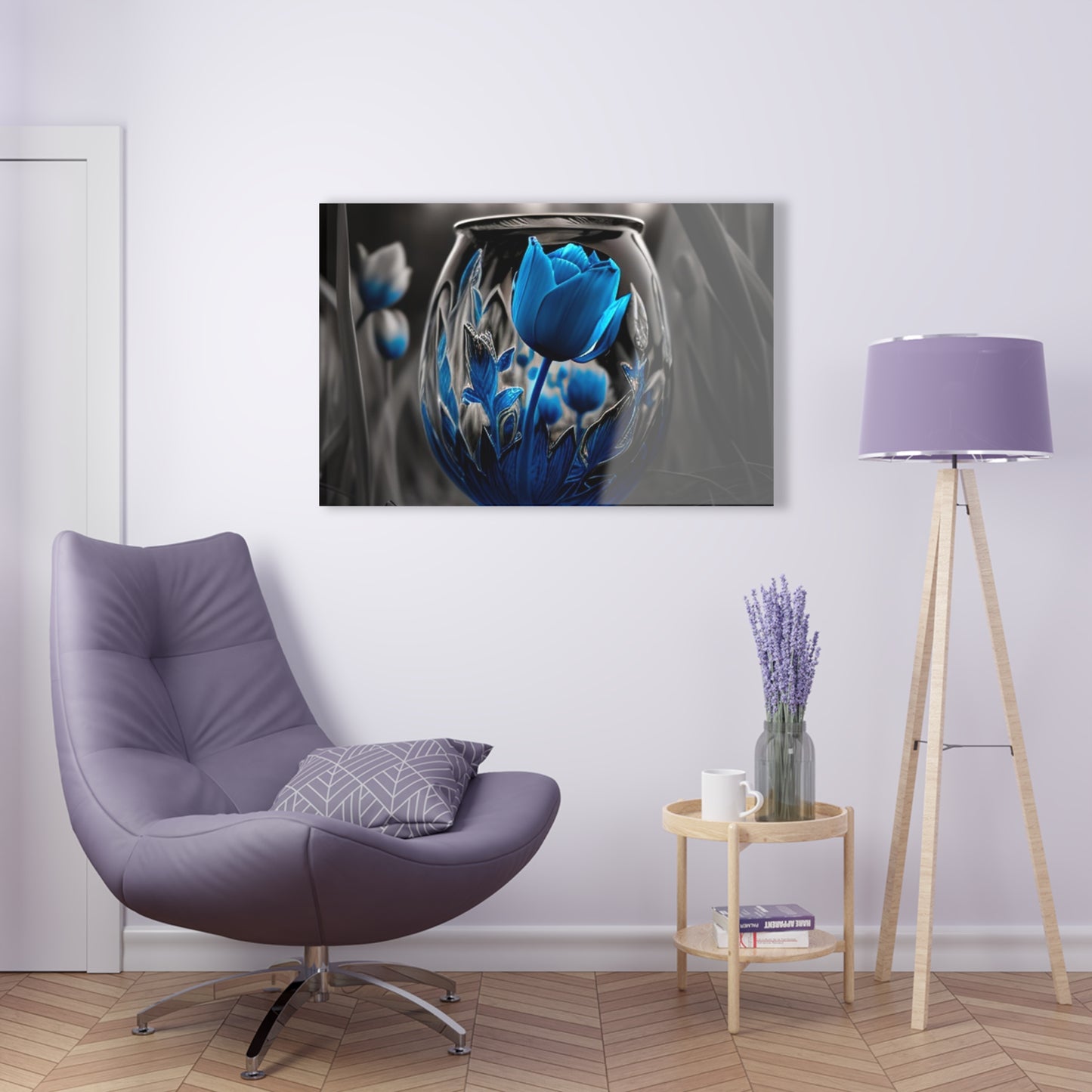 Acrylic Prints Tulip Blue 2