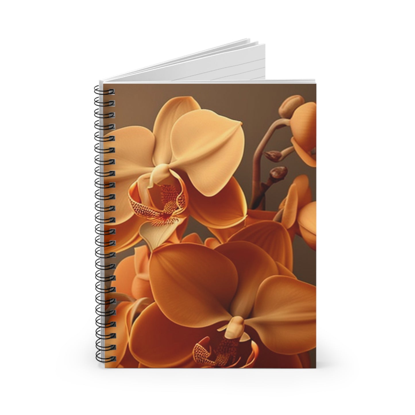 Spiral Notebook - Ruled Line orchid pedals 4
