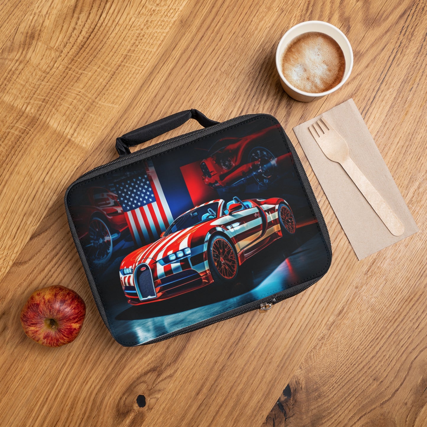 Lunch Bag Macro Bugatti American Flag 2