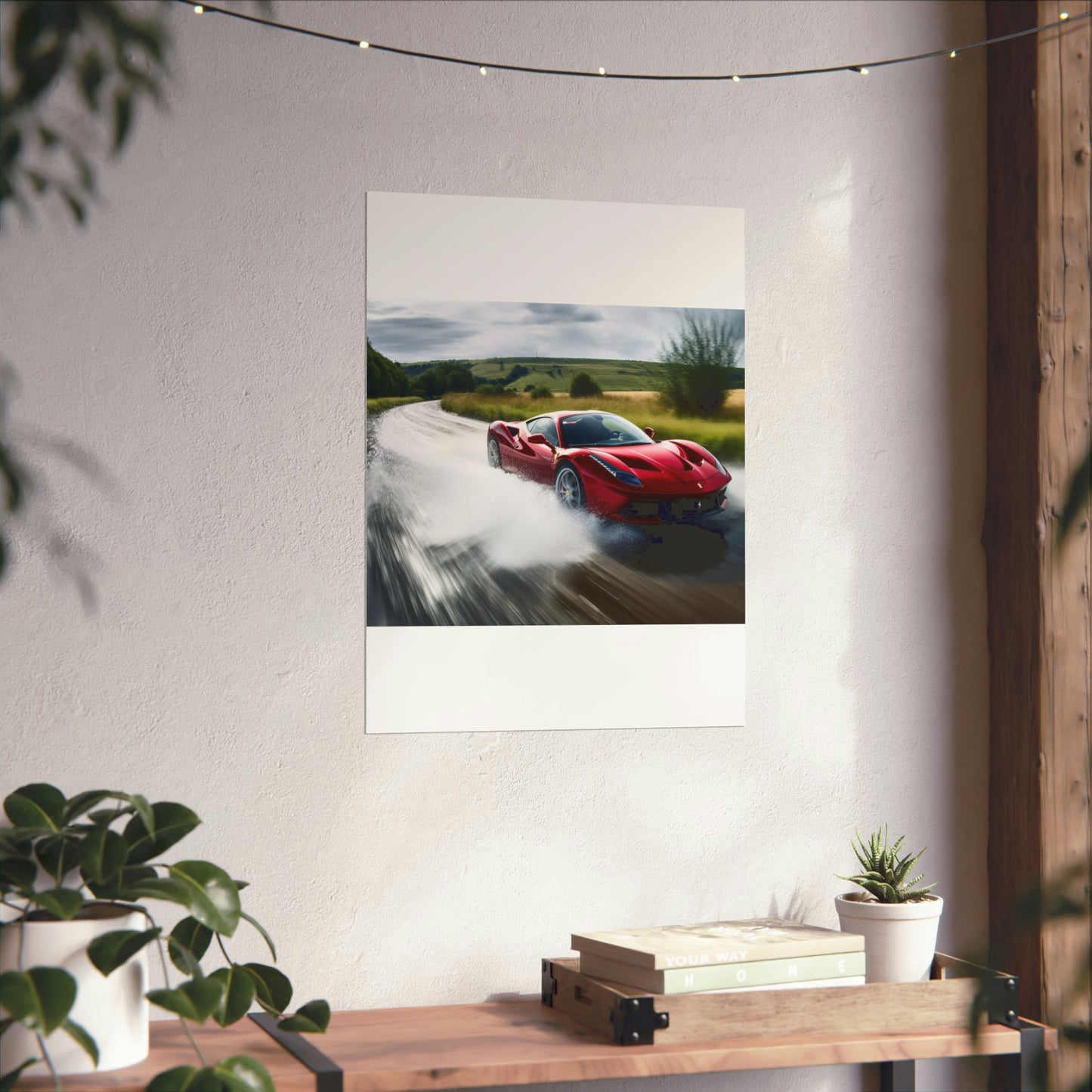 Premium Matte Vertical Posters Water Ferrari Splash 4