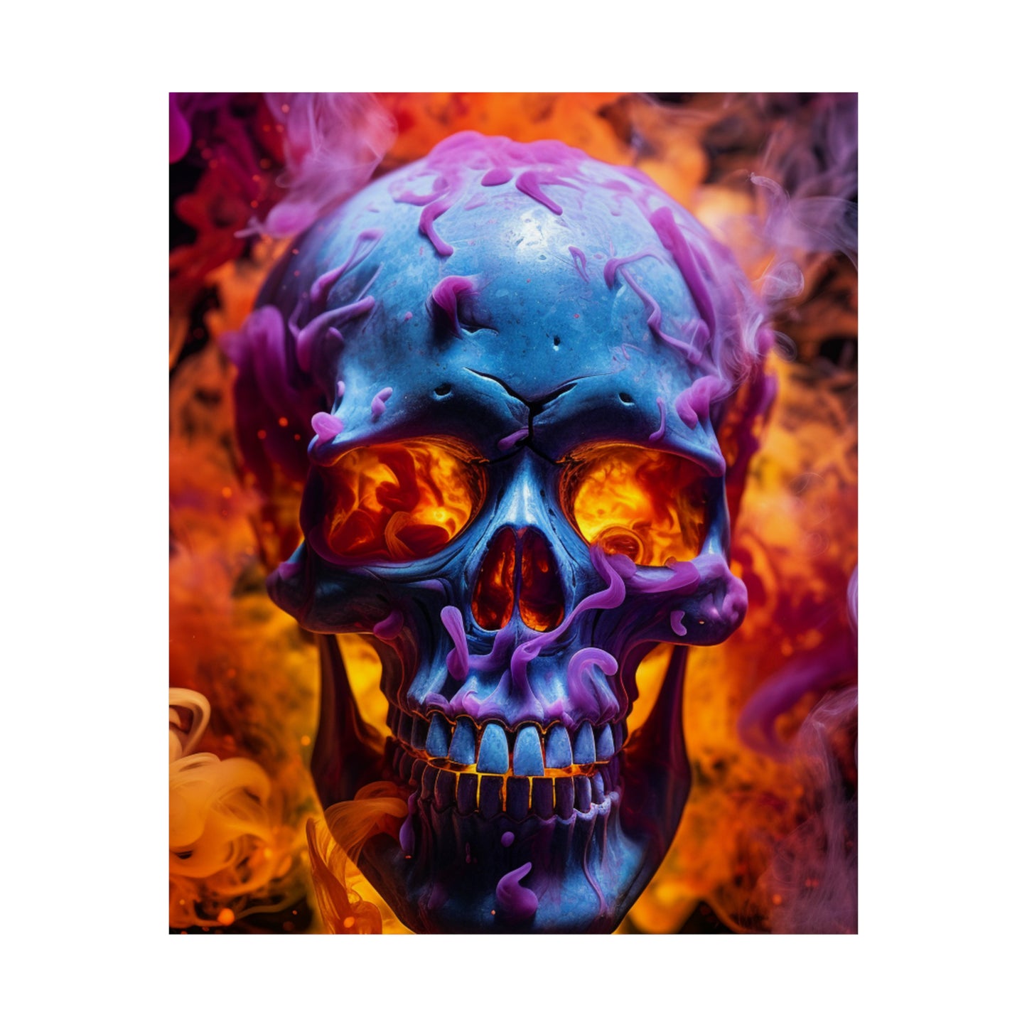 Premium Matte Vertical Posters Macro Skull 3