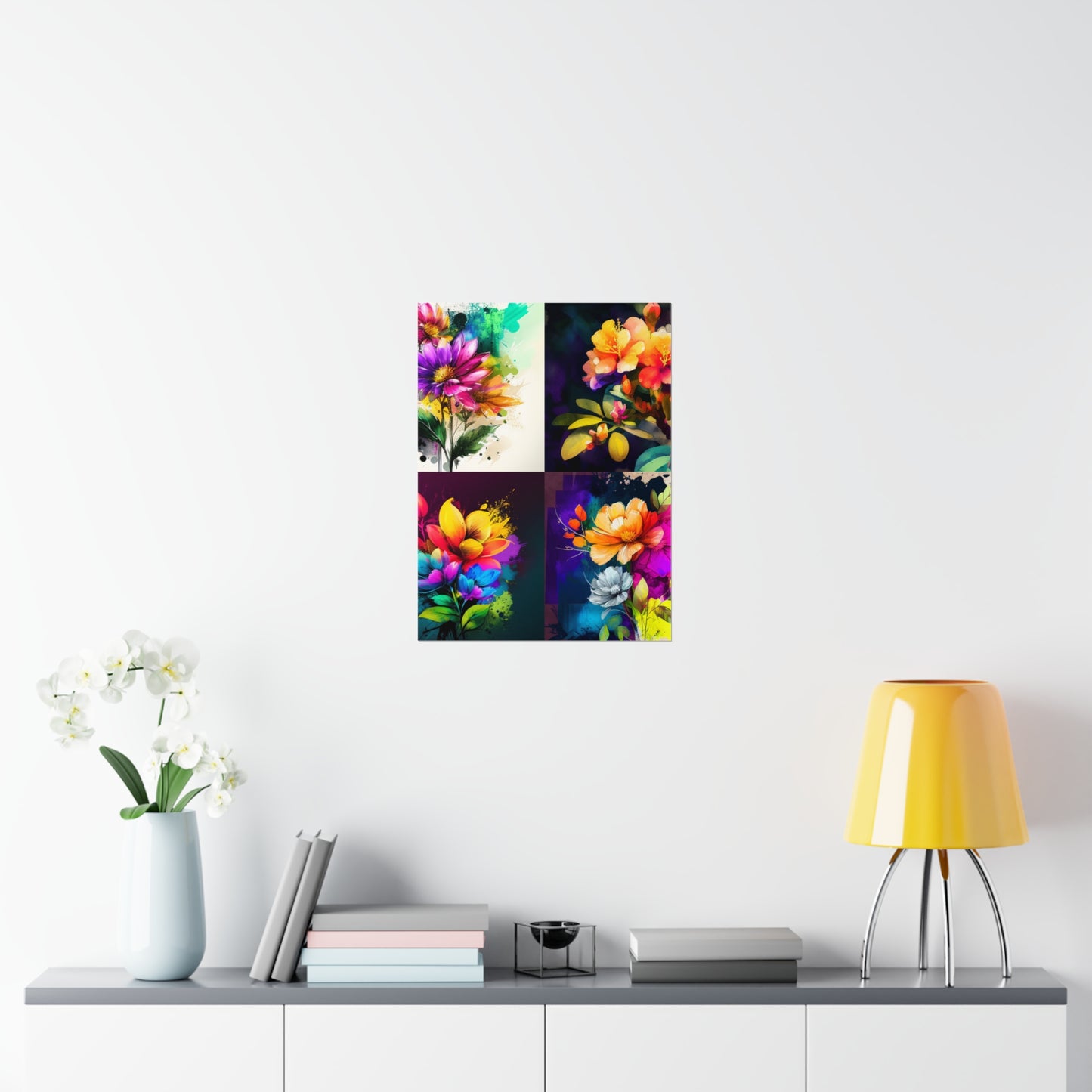 Premium Matte Vertical Posters Bright Spring Flowers 5