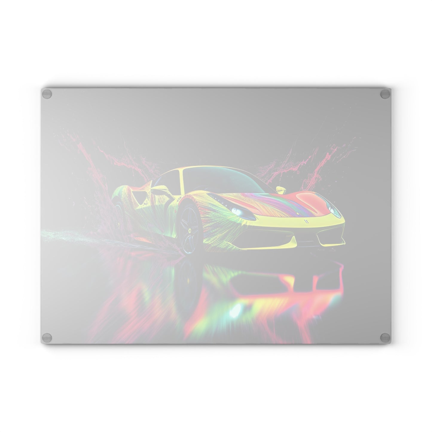 Glass Cutting Board Ferrari Fusion Water 2