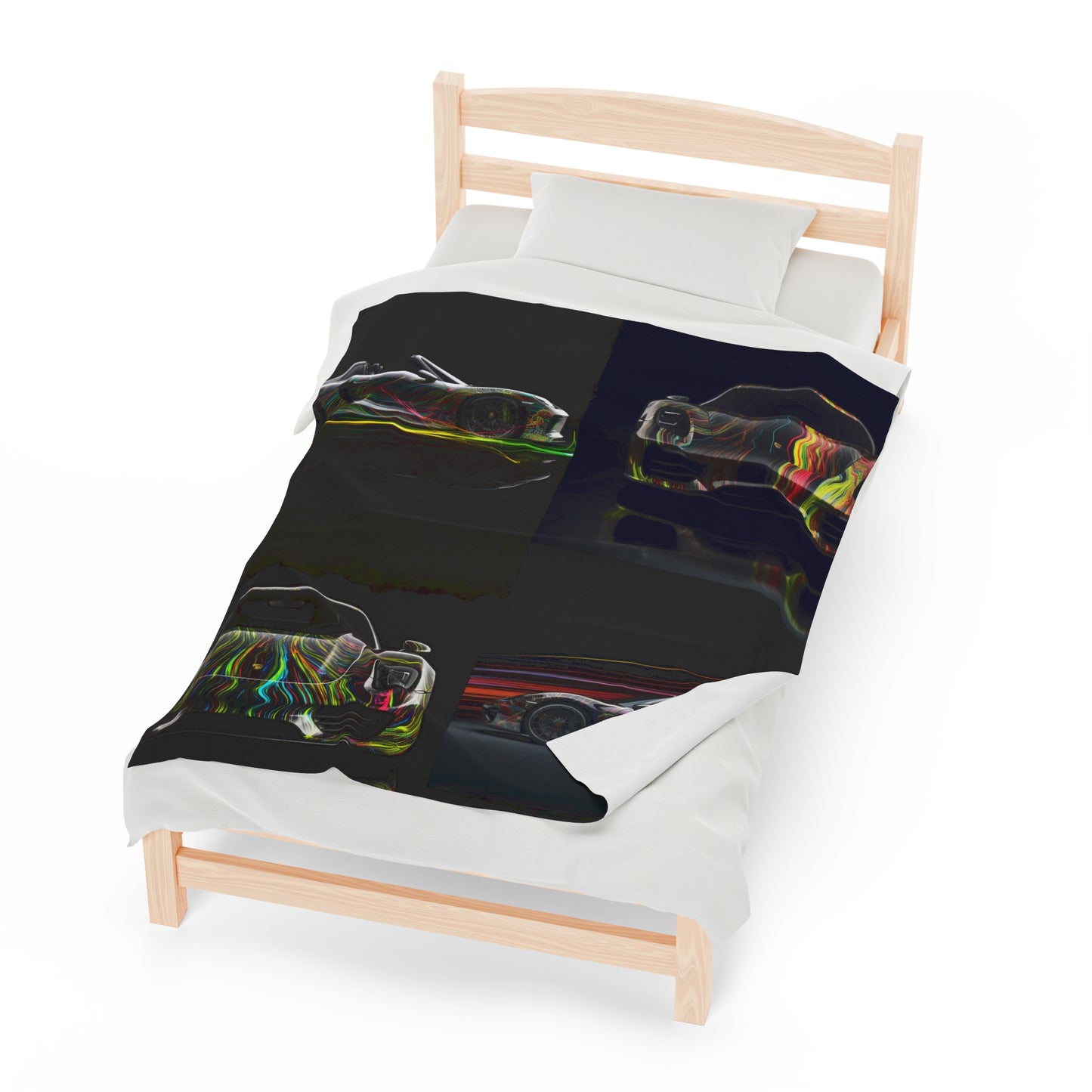 Velveteen Plush Blanket Porsche Line 5