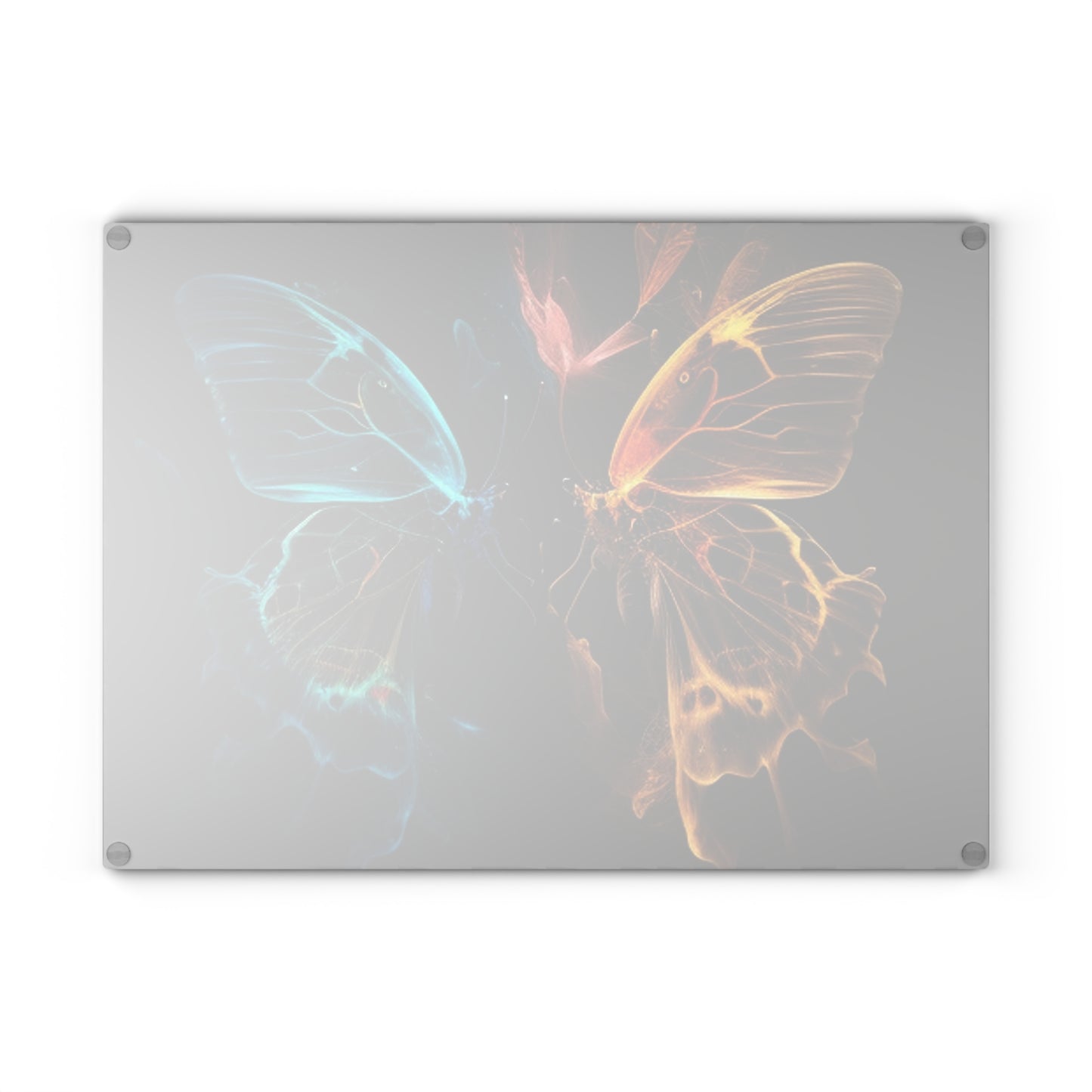 Glass Cutting Board Kiss Neon Butterfly 4