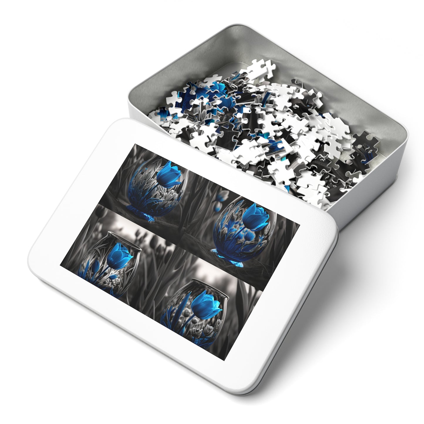 Jigsaw Puzzle (30, 110, 252, 500,1000-Piece) Tulip Blue 5