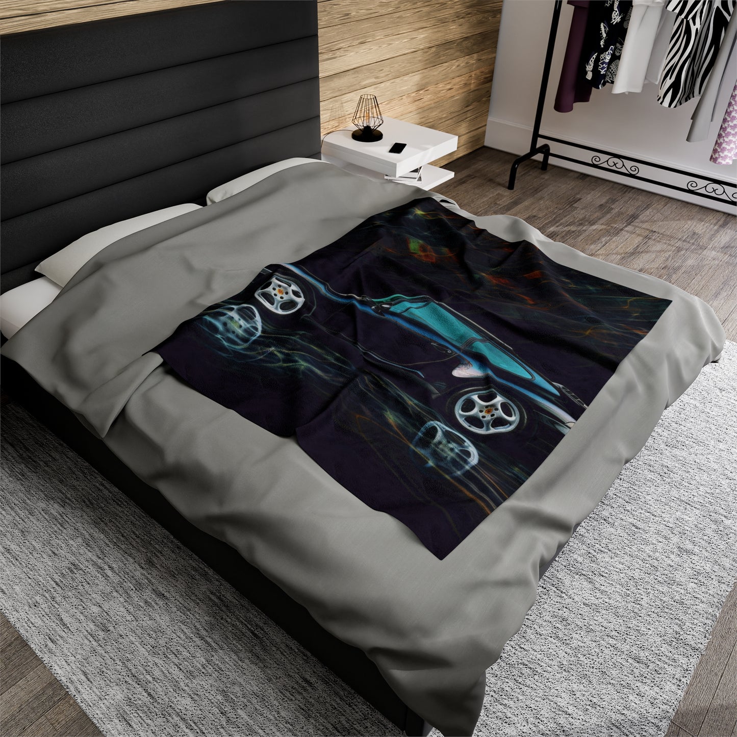 Velveteen Plush Blanket Porsche 933 2