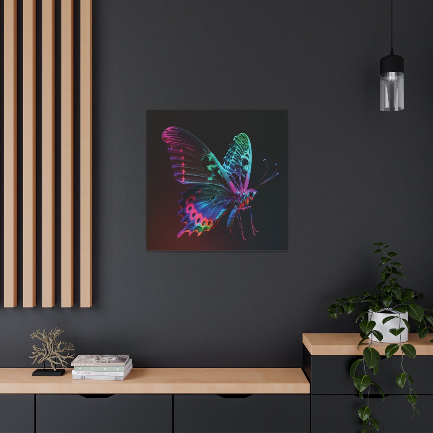 Canvas Gallery Wraps Raw Hyper Color Butterfly 1