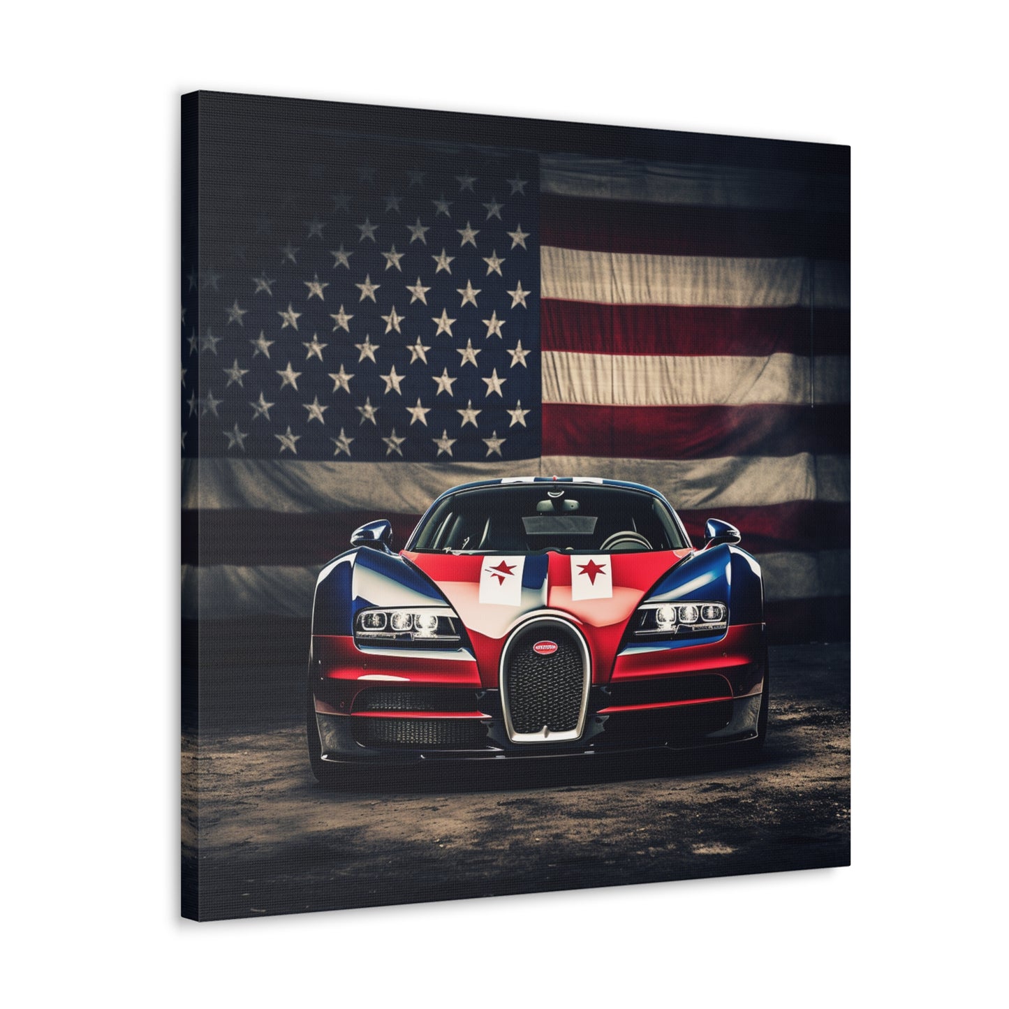 Canvas Gallery Wraps Bugatti American Flag 3