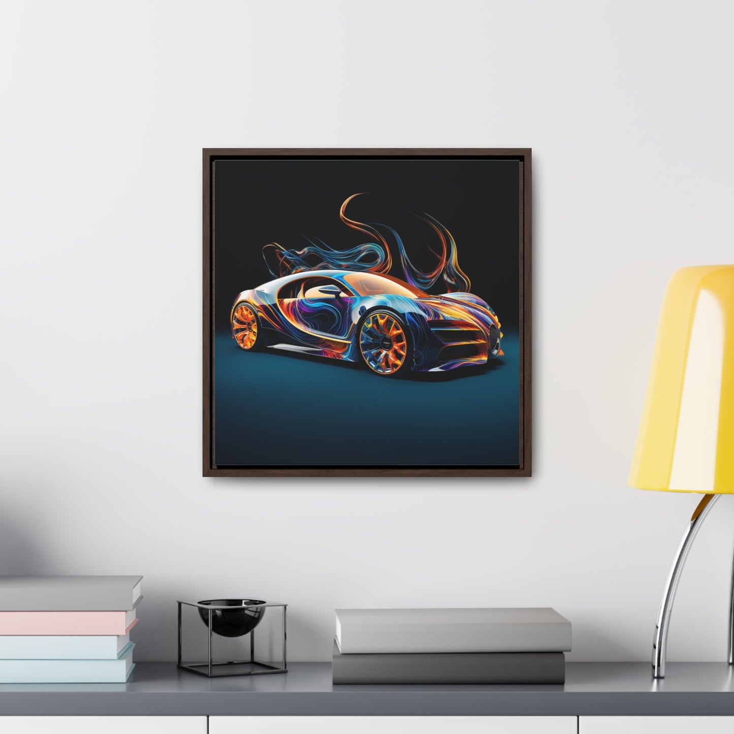 Gallery Canvas Wraps, Square Frame Bugatti Abstract Flair 2