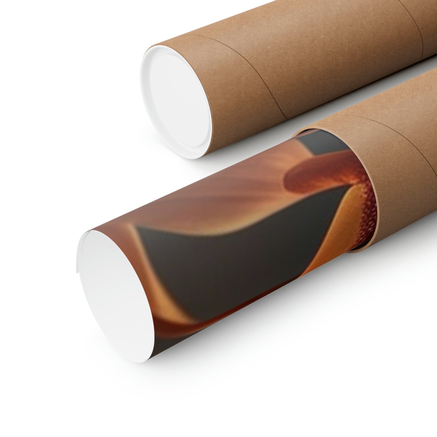 Premium Matte Vertical Posters Orange Orchid 1