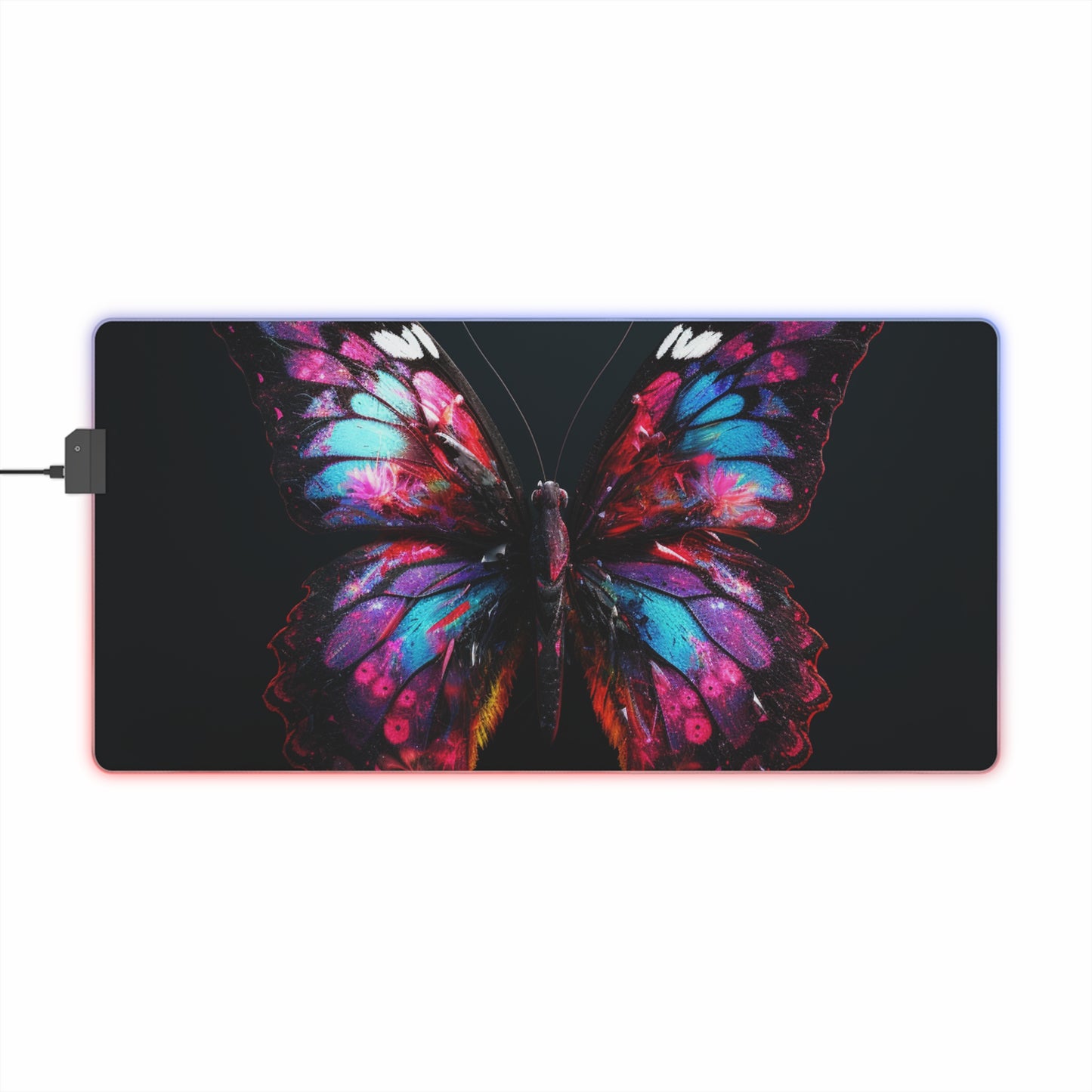 LED Gaming Mouse Pad Hyper Butterfly Real