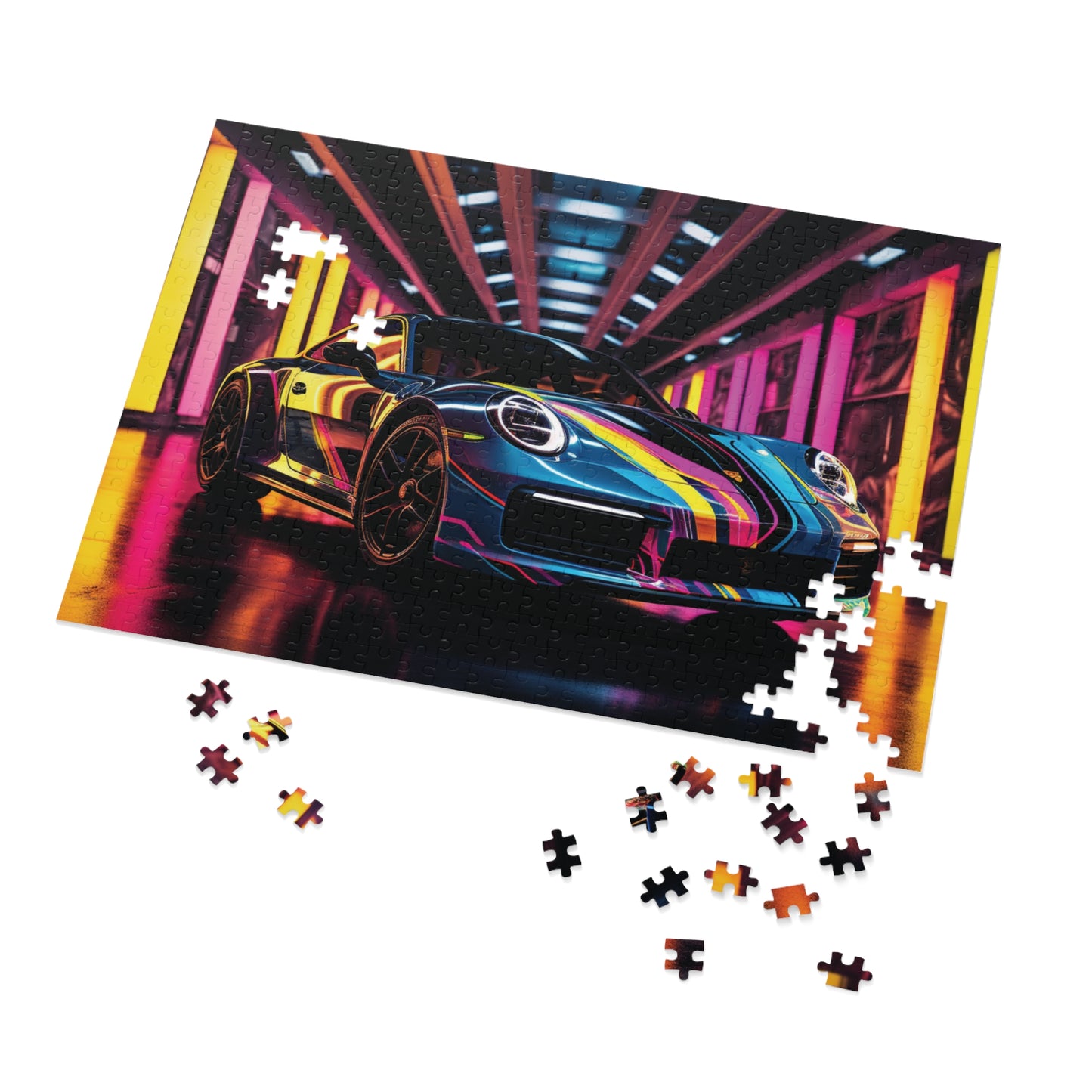 Jigsaw Puzzle (30, 110, 252, 500,1000-Piece) Macro Porsche 1