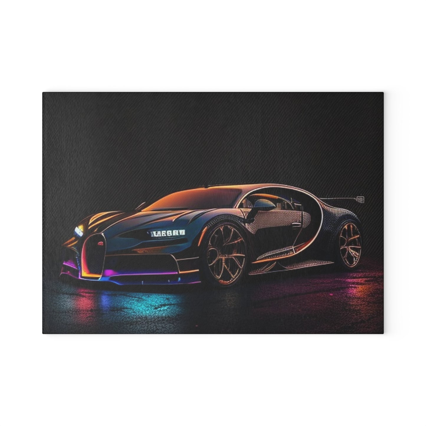 Glass Cutting Board Bugatti Chiron Super 4