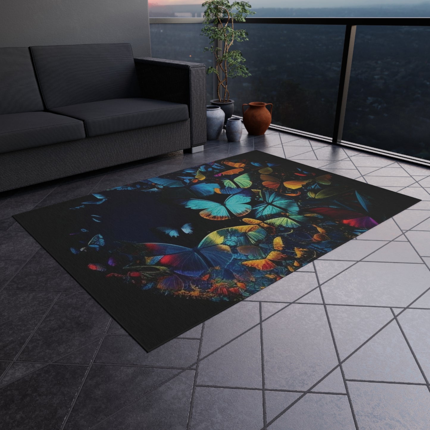 Outdoor Rug  Moon Butterfly 1