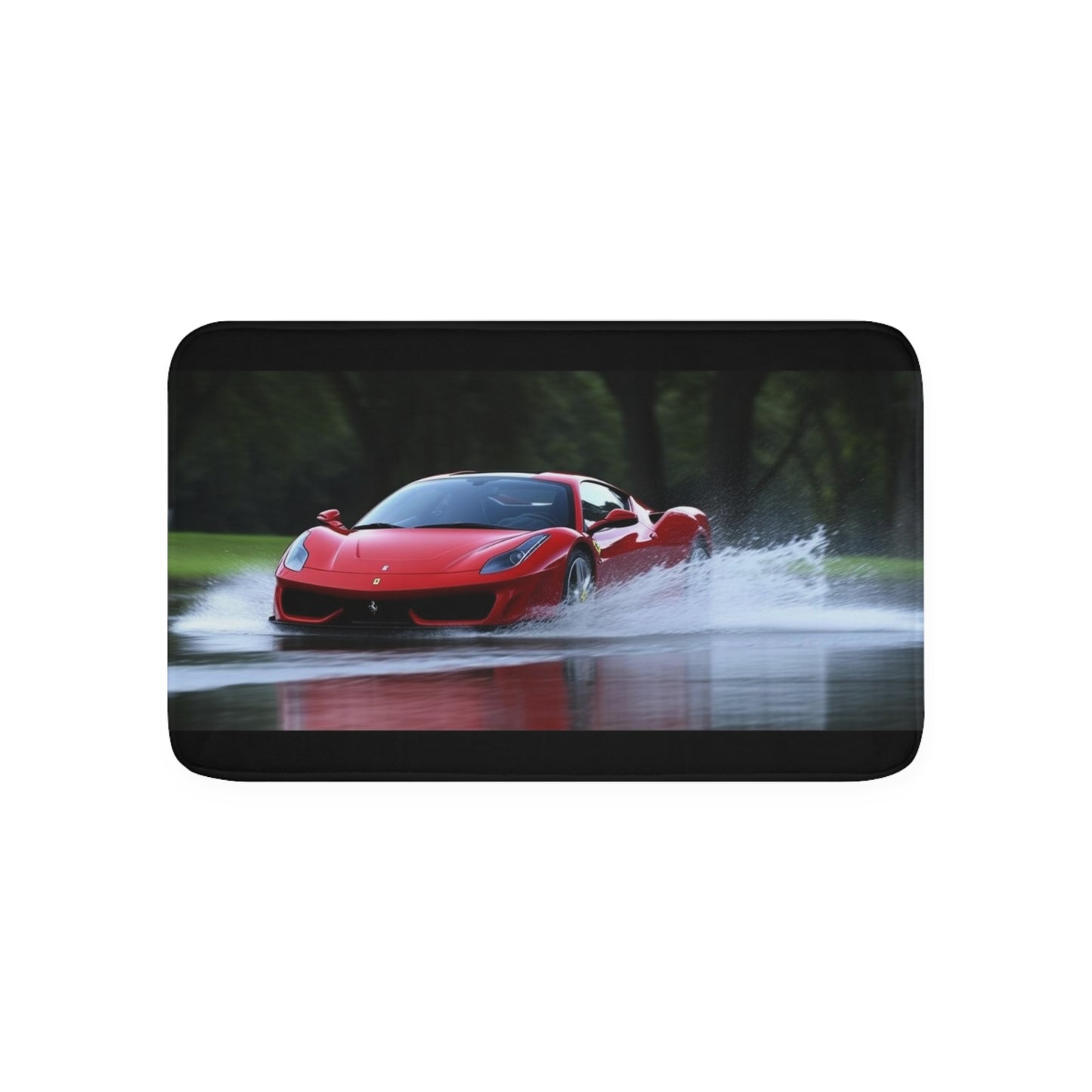 Memory Foam Bath Mat Water Ferrari Splash 2
