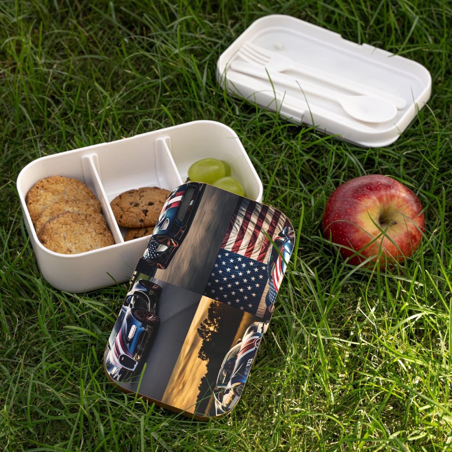 Bento Lunch Box Bugatti Flag American 5