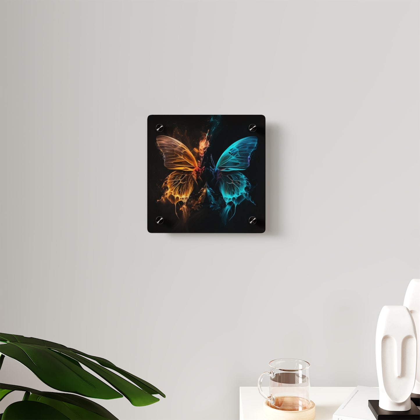 Acrylic Wall Art Panels Neon Glo Butterfly 4