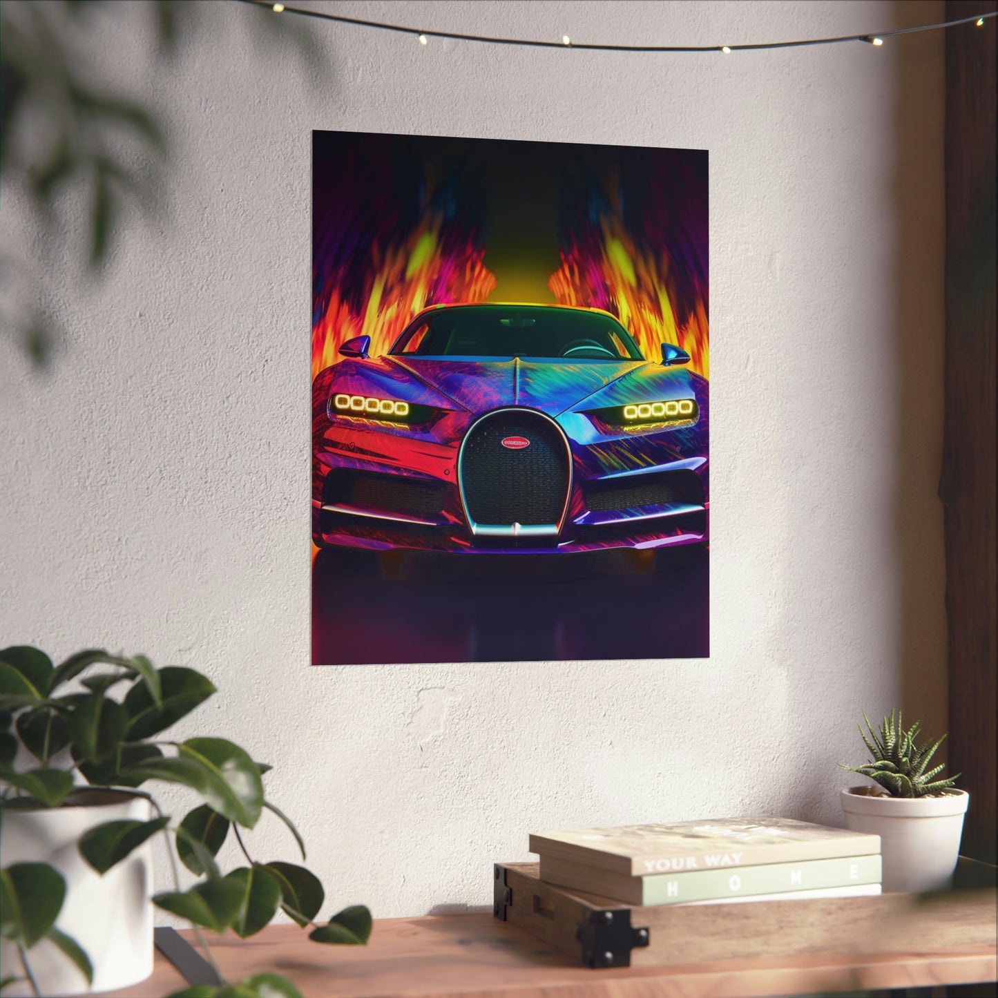 Premium Matte Vertical Posters Florescent Bugatti Flair 3