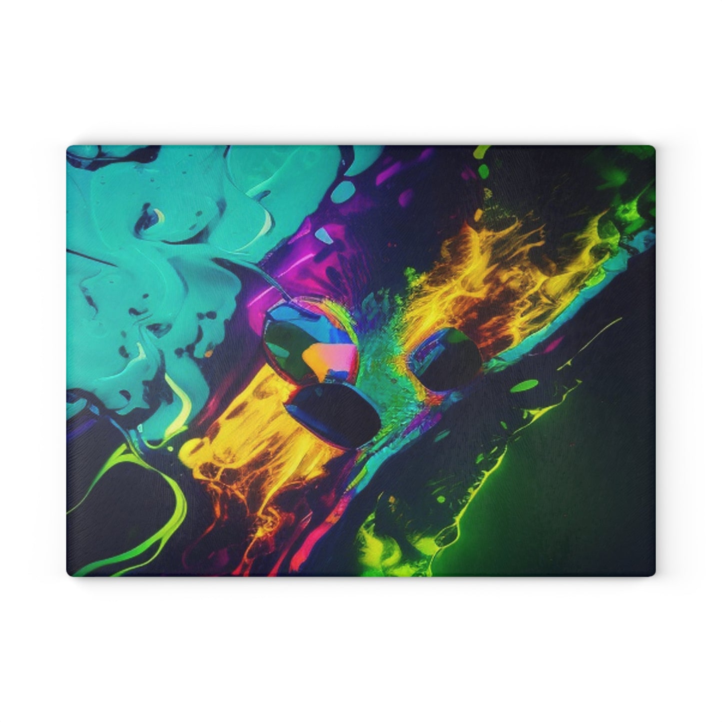 Glass Cutting Board Florescent Glow 4