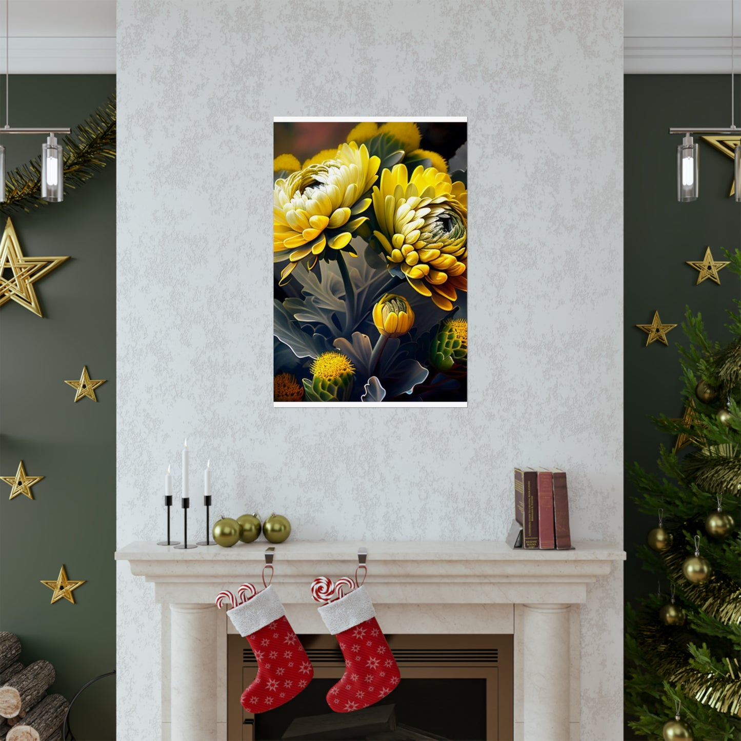 Premium Matte Vertical Posters Yellow Hermosas Flores Amarillas 2