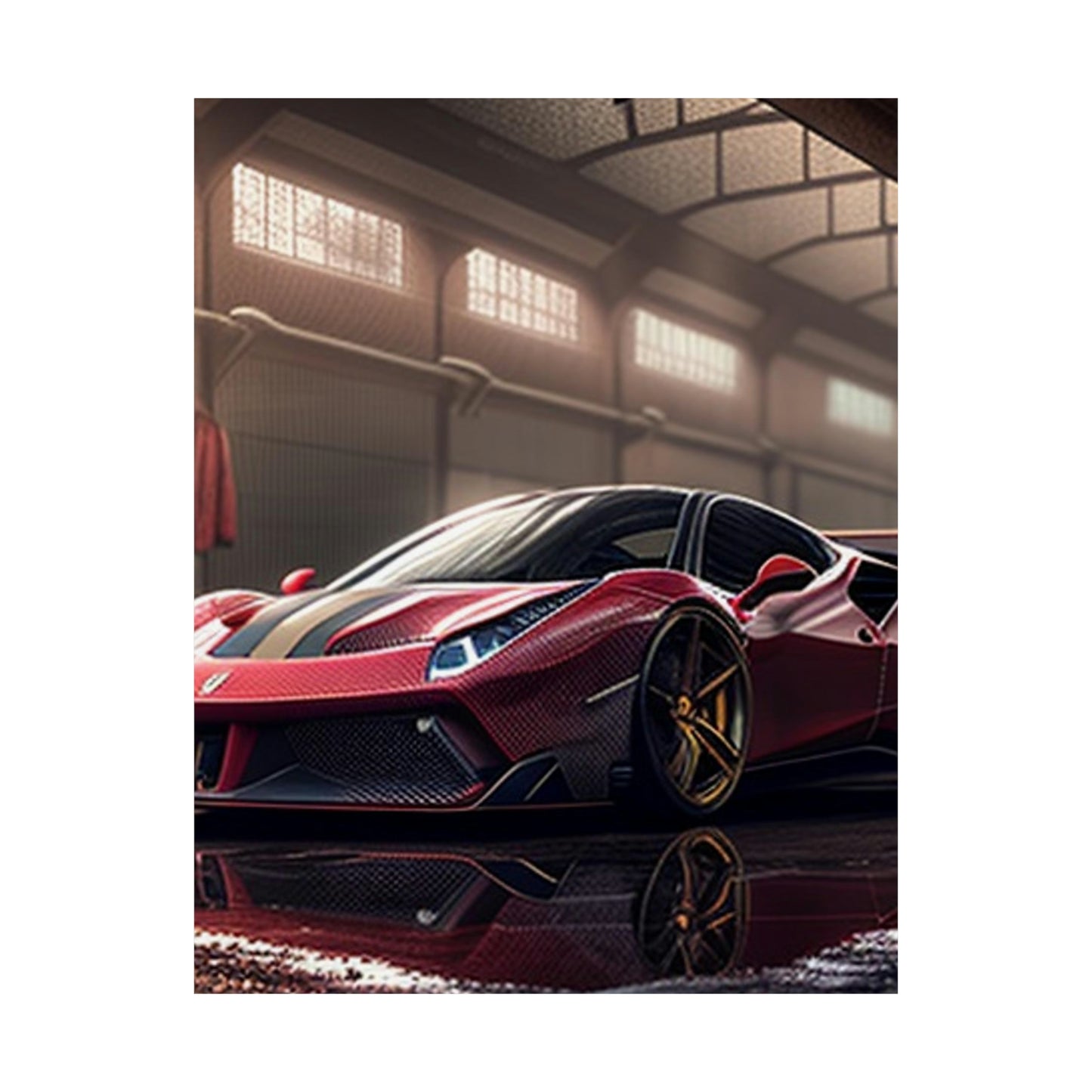 Premium Matte Vertical Posters Ferrari Hyper 4